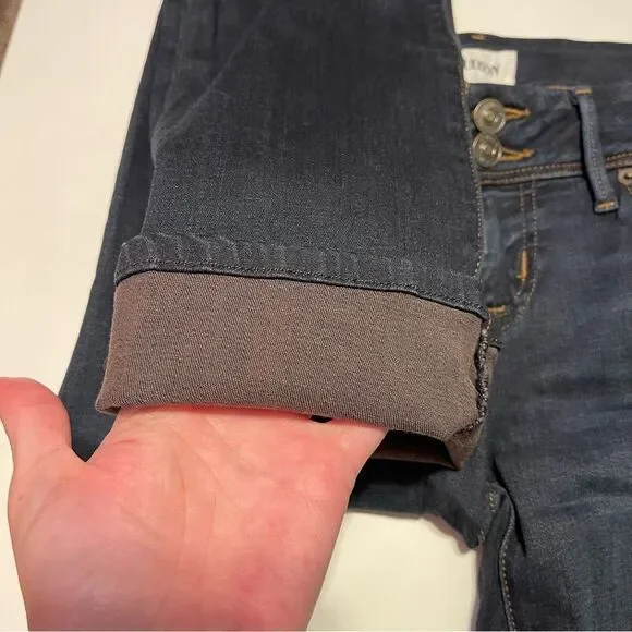 Hudson Jeans Mid-rise Flare Bootcut in Dark Blue Indigo Denim SZ 25 NEW - Picture 13 of 13